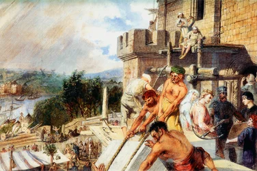 Der Bau des neuen Schlosses